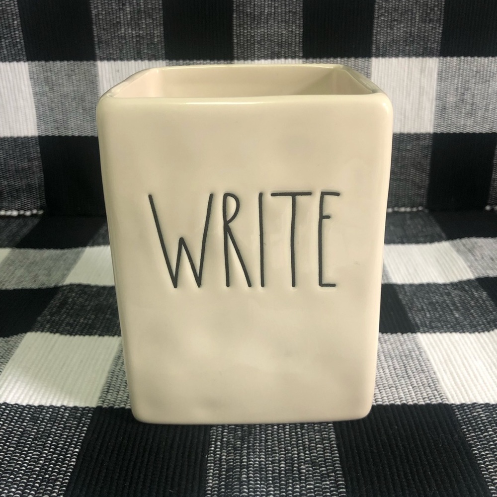Rae Dunn “WRITE” Pen Pencil Holder Office Desk Organizer